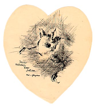 pen and ink birthday card