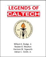 Book cover. Legends of Caltech