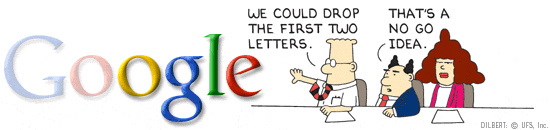 We could drop the first two letters from Google...