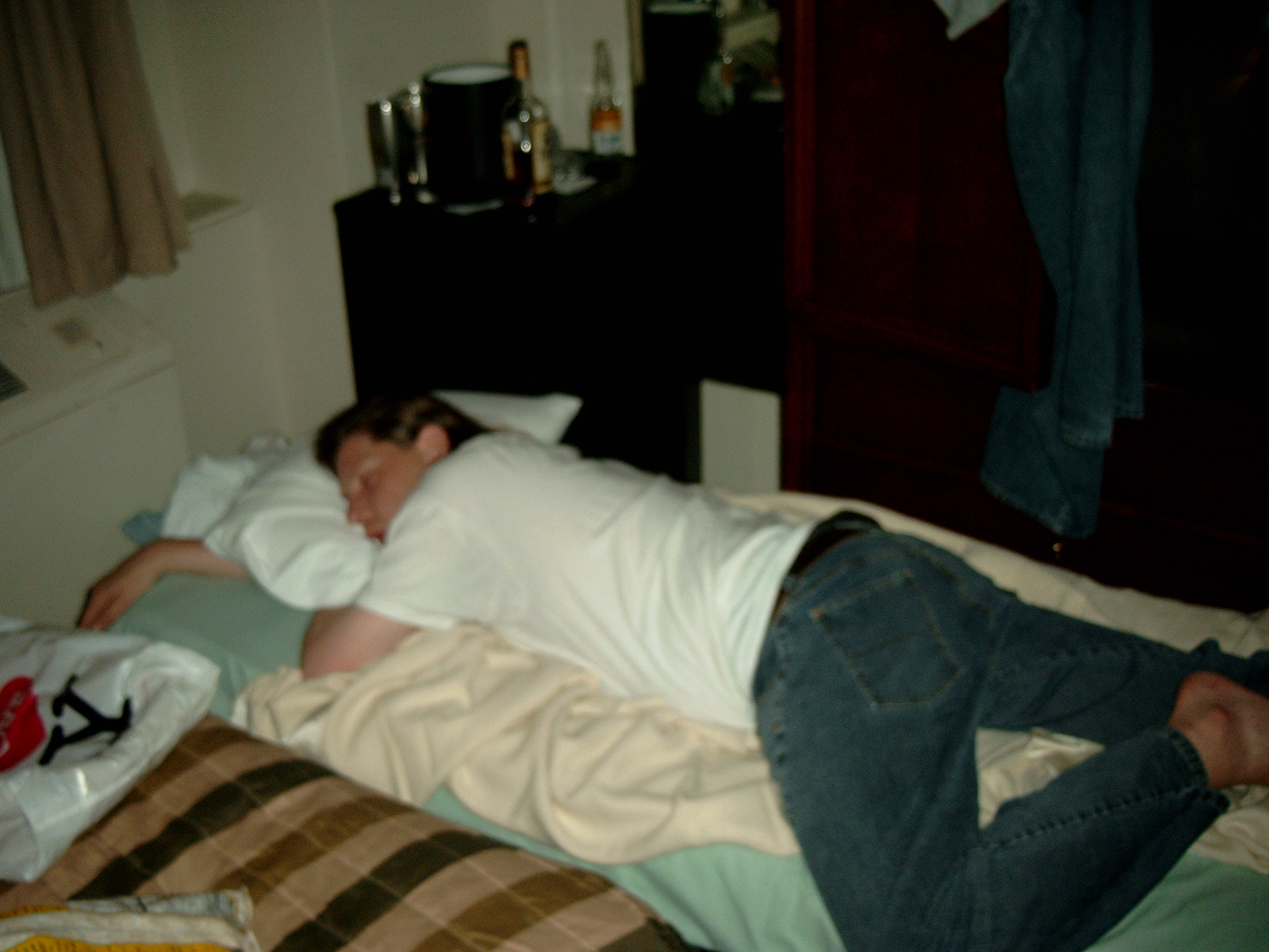 Slestak.  After being up for more than 24 hours, and having some drinks.  It's time for sleep [Friday]