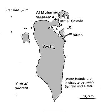 [Country map of Bahrain]