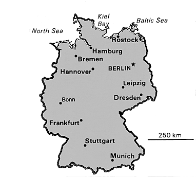 [Country map of Germany]