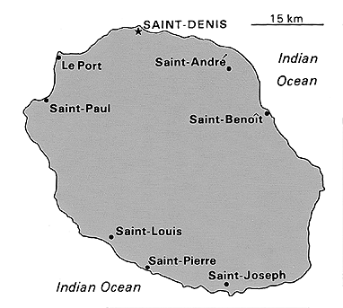 [Country map of Reunion]