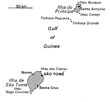 [Country map of Sao Tome and Principe]