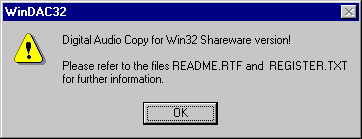 WinDAC 32 Nag Screen