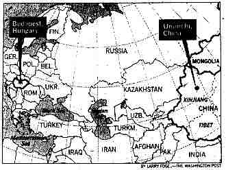 [Map of Asia: Hungary to China] 