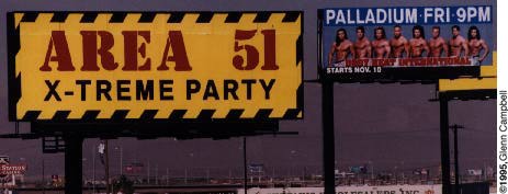 Area 51 Billboard in Las Vegas