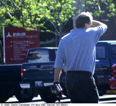 EG&G security dude flees