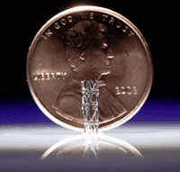 The wire-mesh stent helps prevent strokes and heart attacks by keeping the arteries clear. This stent, made by Cordis, is coated with Heparin to prevent blood clots.