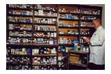 Shelves of drugs