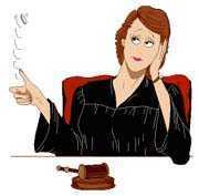 Judge flipping a coin