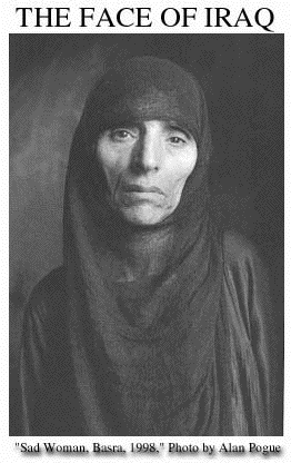 Sad woman of Basra 1998  by Alan Pogue
