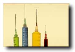 Vaccination needles