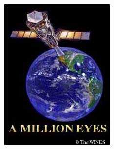 satellite spying on the earth