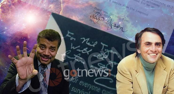 Neil deGrasse Tyson and Carl Sagan