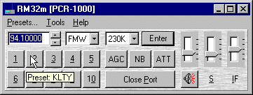 Radio Manager Mini for Windows 95 and Higher