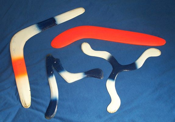 picture of four boomerangs